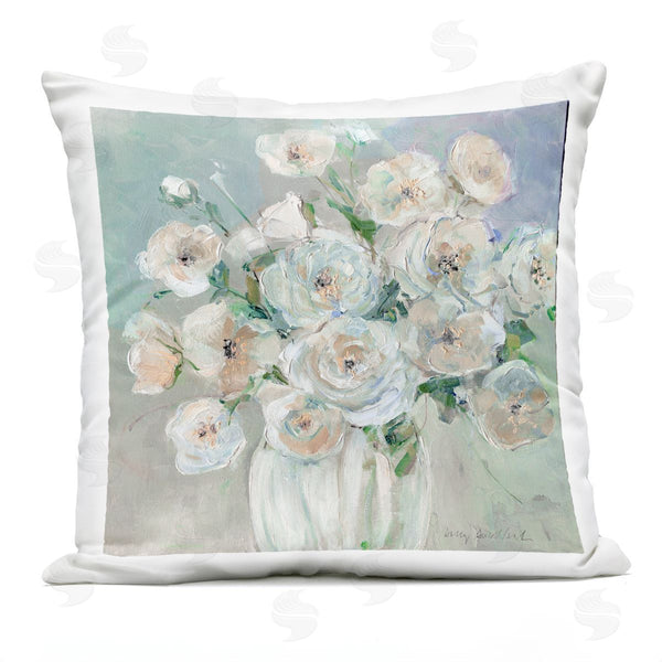 Stupell Industries Sally Swatland | Muted Blush Roses Abstraction Printed Throw Pillow
