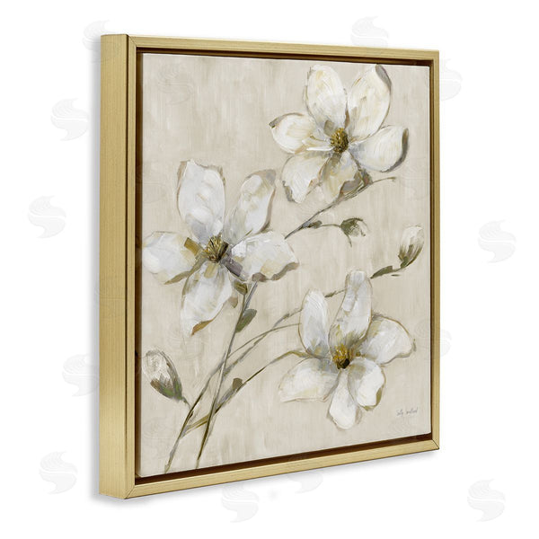 Stupell Industries Sally Swatland | Neutral Tone Dogwood Flowers