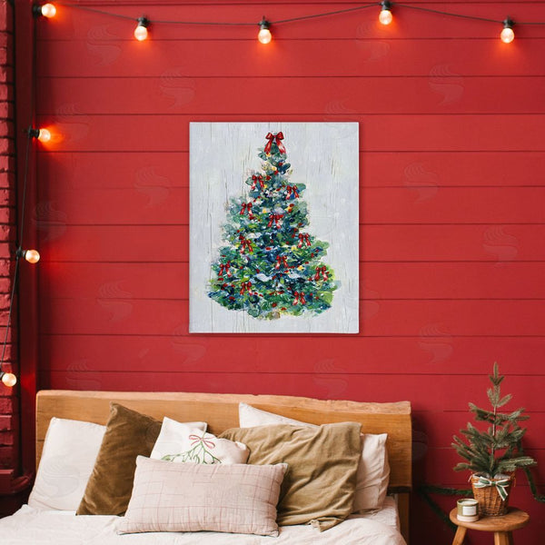 Stupell Industries Sally Swatland | O Christmas Tree Celebration Wall Art