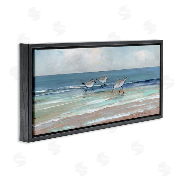 Stupell Industries Sally Swatland | Panoramic Sandpipers On Shoreline Wall Art