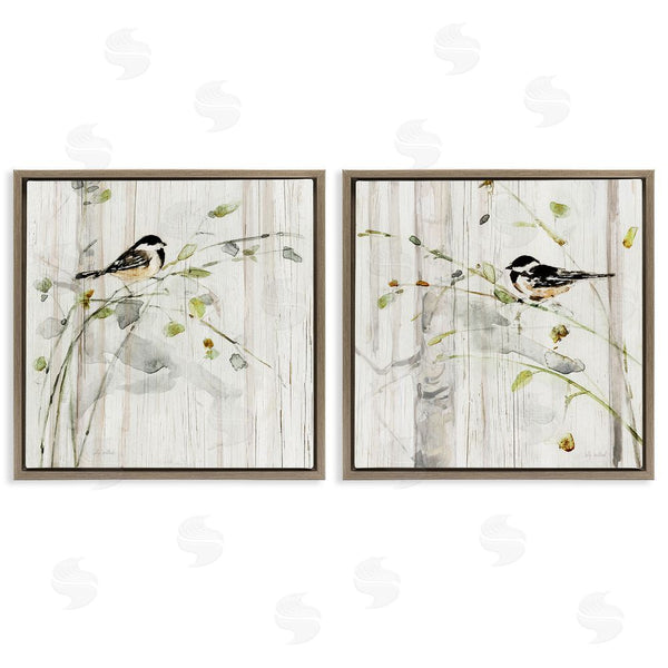 Stupell Industries Sally Swatland | Perched Birds Country Botanicals Wall Art