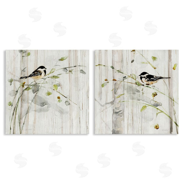 stupell industries Sally Swatland | Perched Birds Country Botanicals Wall Art