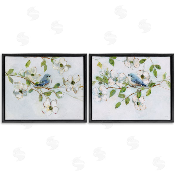 Stupell Industries Sally Swatland | Perched Bluebirds On Branch
