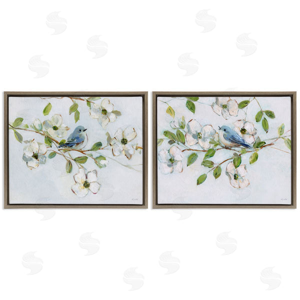 Stupell Industries Sally Swatland | Perched Bluebirds On Branch
