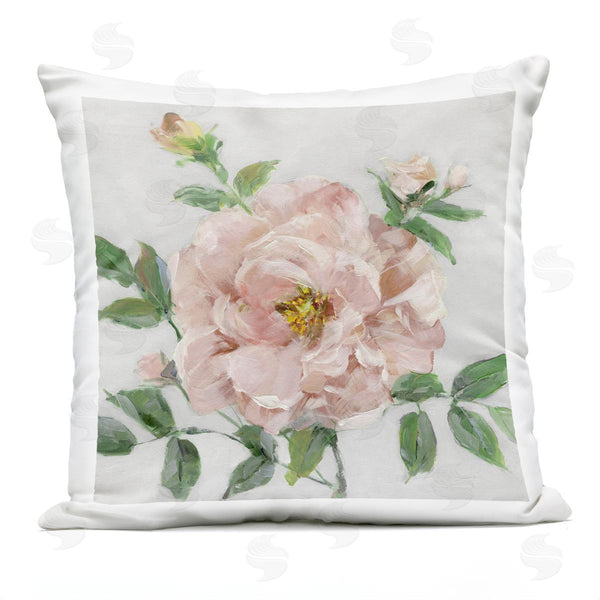 Stupell Industries Sally Swatland | Pink Carnation Blossom Printed Throw Pillow