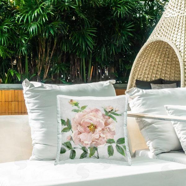 Stupell Industries Sally Swatland | Pink Carnation Blossom Printed Throw Pillow