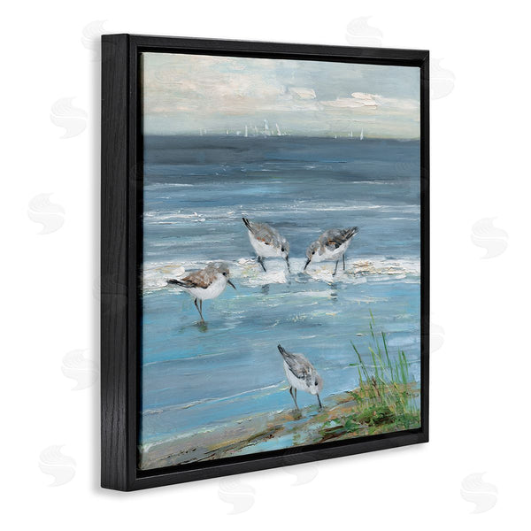 Stupell Industries Sally Swatland | Relaxed Sandpipers On Shore
