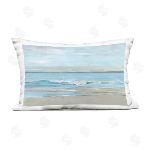 Stupell Industries Sally Swatland | Restless Beach Waves Abstraction Printed Throw Pillow