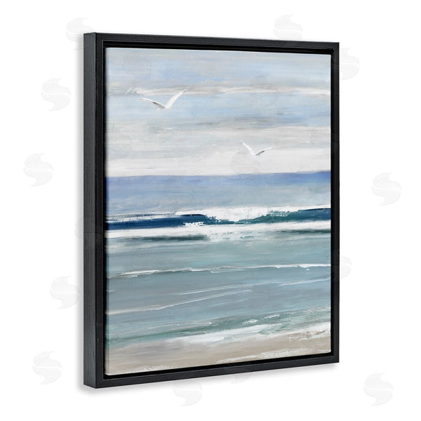 Stupell Industries Sally Swatland | Rolling Waves & Seagulls Wall Art