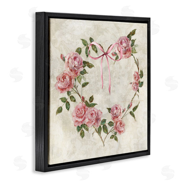 Stupell Industries Sally Swatland | Rose Heart Wreath