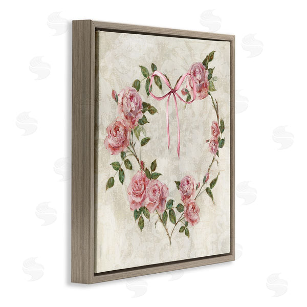 Stupell Industries Sally Swatland | Rose Heart Wreath