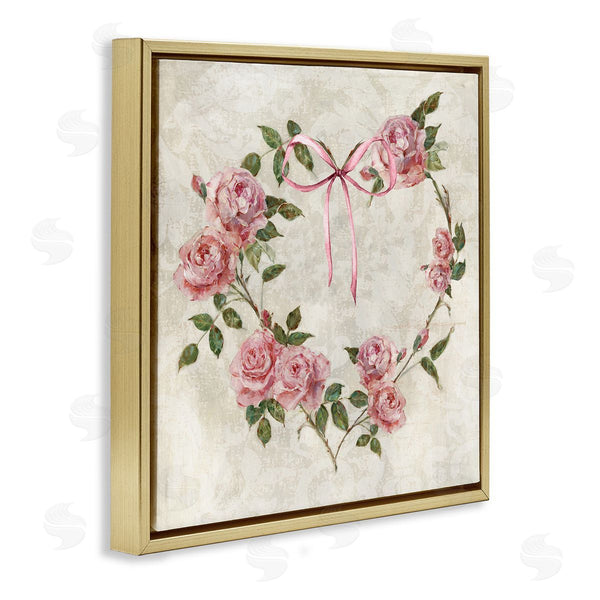 Stupell Industries Sally Swatland | Rose Heart Wreath