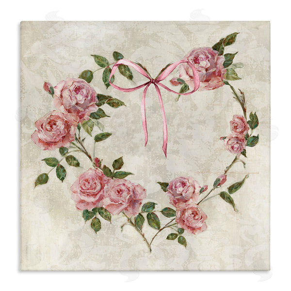 stupell industries Sally Swatland | Rose Heart Wreath