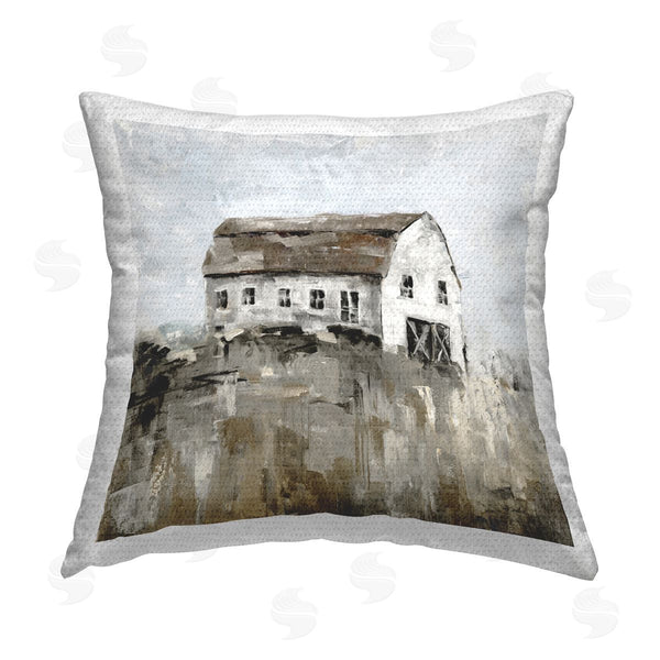 Stupell Industries Sally Swatland | Rustic Muted Farmhouse Printed Throw Pillow