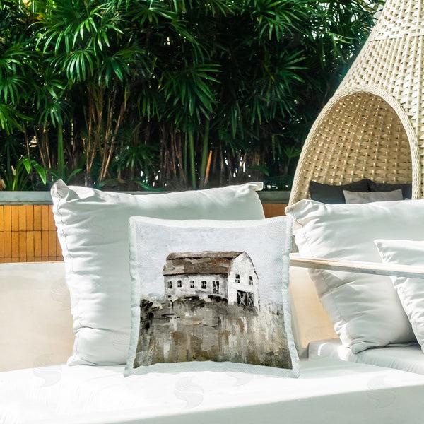 Stupell Industries Sally Swatland | Rustic Muted Farmhouse Printed Throw Pillow