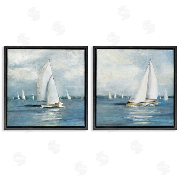 Stupell Industries Sally Swatland | Sailboat Fleet Vessels