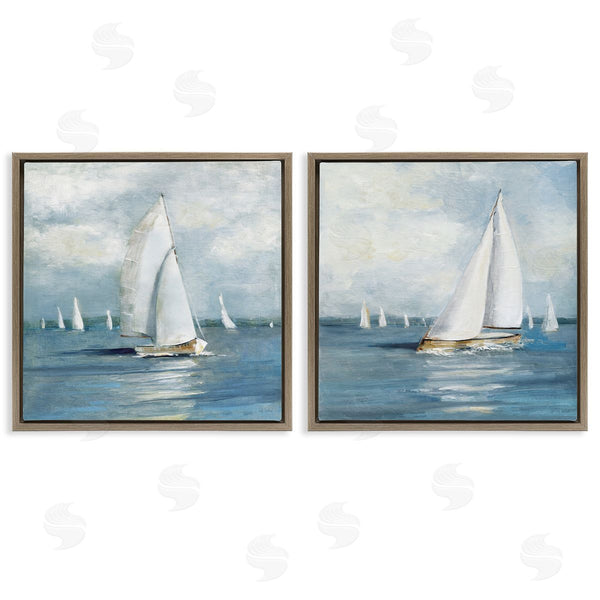 Stupell Industries Sally Swatland | Sailboat Fleet Vessels