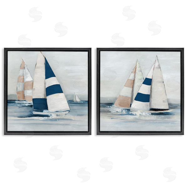 Stupell Industries Sally Swatland | Sailboat Fleet Voyage