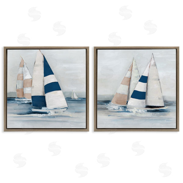Stupell Industries Sally Swatland | Sailboat Fleet Voyage
