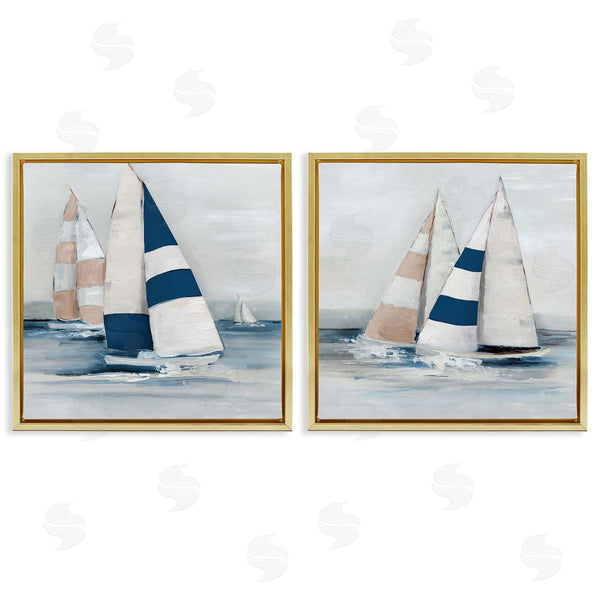Stupell Industries Sally Swatland | Sailboat Fleet Voyage