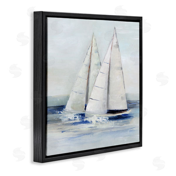 Stupell Industries Sally Swatland | Sailboats Coastal Waves Splashing Wall Art