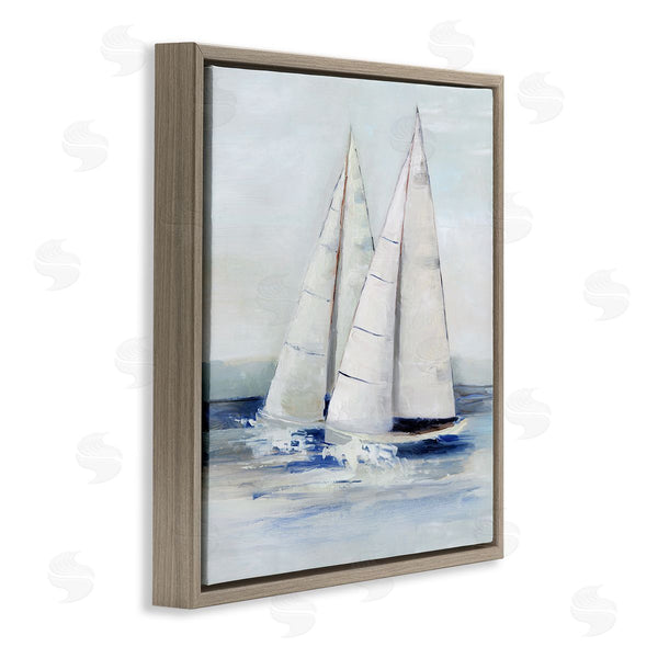 Stupell Industries Sally Swatland | Sailboats Coastal Waves Splashing Wall Art