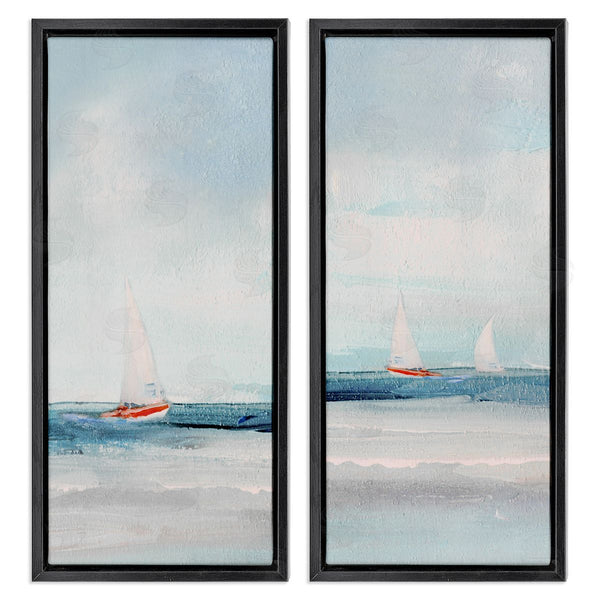 Stupell Industries Sally Swatland | Sailboats Near Shoreline Wall Art