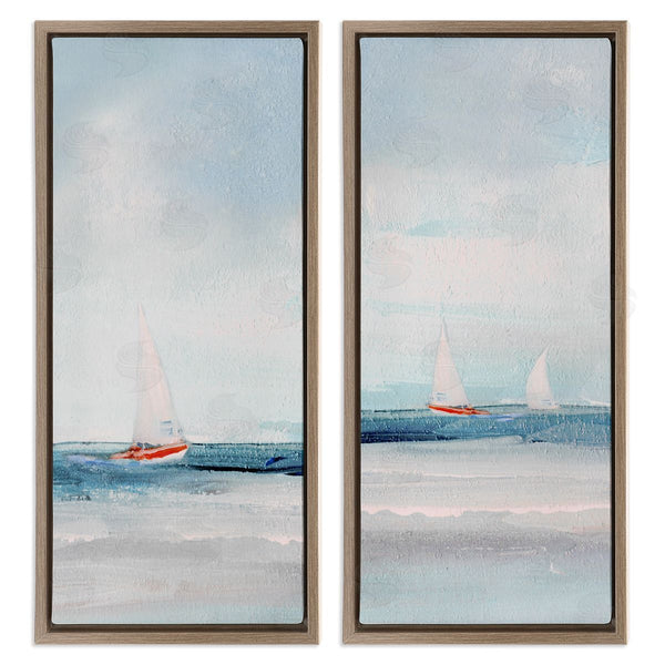 Stupell Industries Sally Swatland | Sailboats Near Shoreline Wall Art