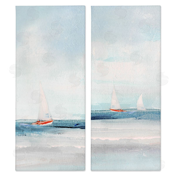 stupell industries Sally Swatland | Sailboats near Shoreline Wall Art
