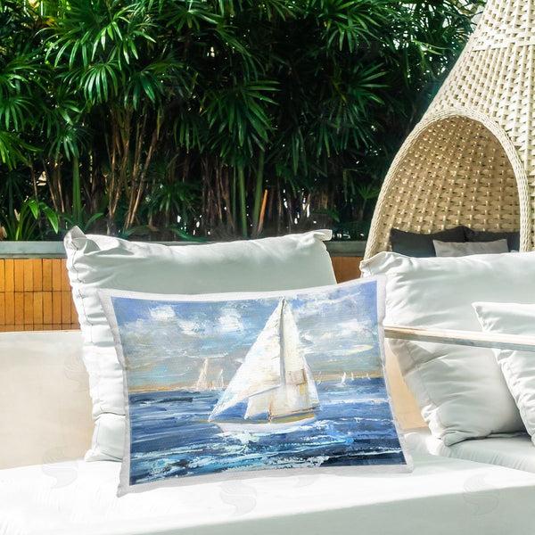 Stupell Industries Sally Swatland | Sailing Choppy Waves