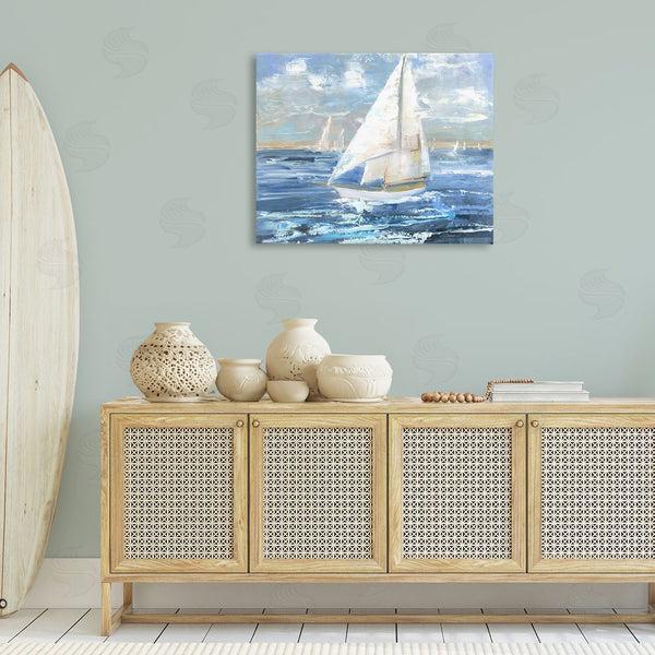 Stupell Industries Sally Swatland | Sailing Choppy Waves Wall Art