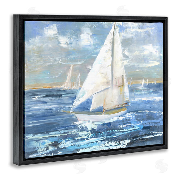 Stupell Industries Sally Swatland | Sailing Choppy Waves Wall Art