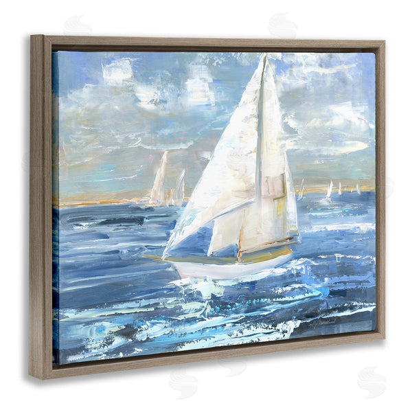 Stupell Industries Sally Swatland | Sailing Choppy Waves Wall Art