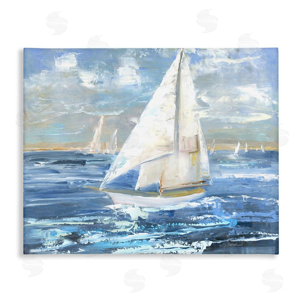 stupell industries Sally Swatland | Sailing Choppy Waves Wall Art