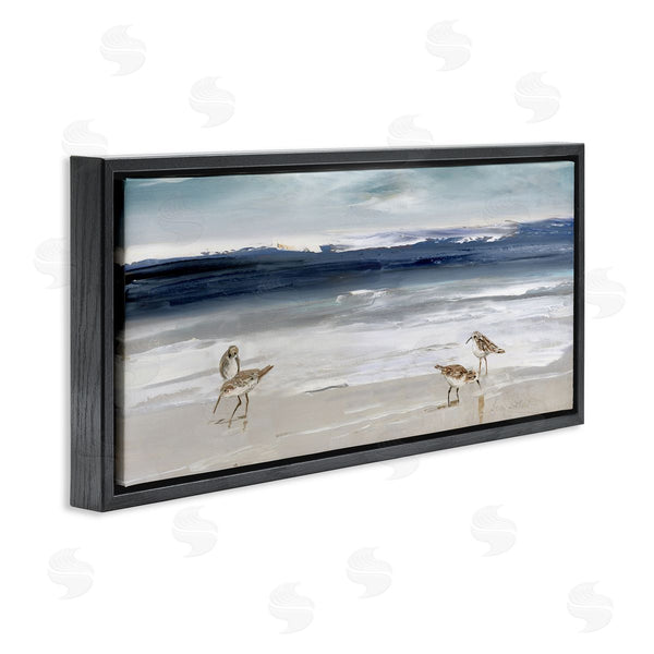 Stupell Industries Sally Swatland | Sandpipers Grazing Sea Shore Wall Art