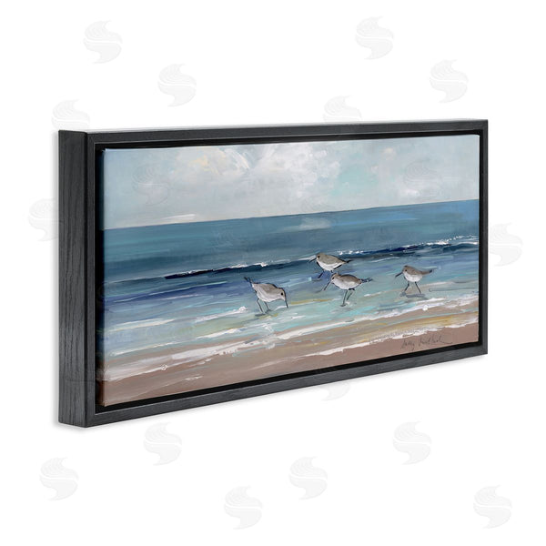 Stupell Industries Sally Swatland | Sandpipers With Cloudy Sky Wall Art