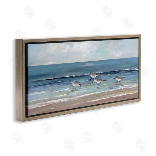 Stupell Industries Sally Swatland | Sandpipers With Cloudy Sky Wall Art