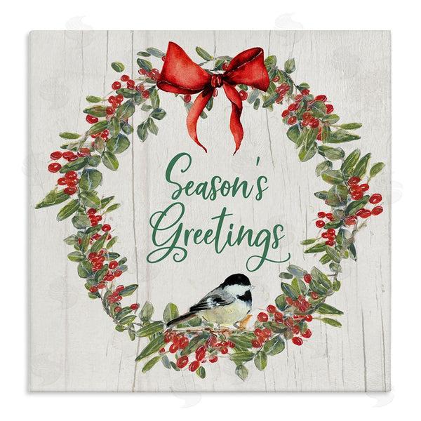 stupell industries Sally Swatland | Season's Greetings Wreath Wall Art