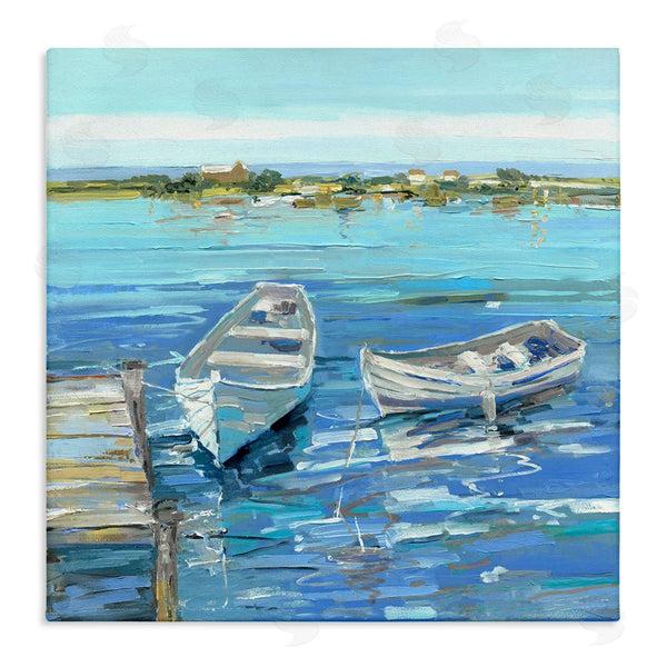 stupell industries Sally Swatland | Serene Rowboats at Dock