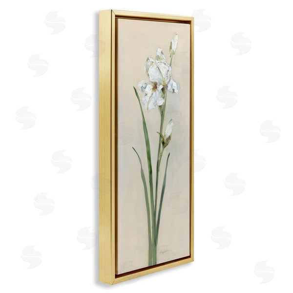 Stupell Industries Sally Swatland | Simple Iris On Beige Wall Art