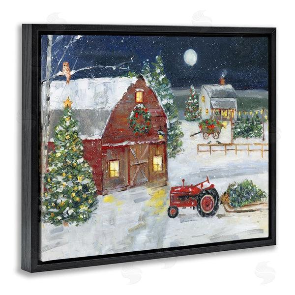Stupell Industries Sally Swatland | Snowy Farm & Tractor