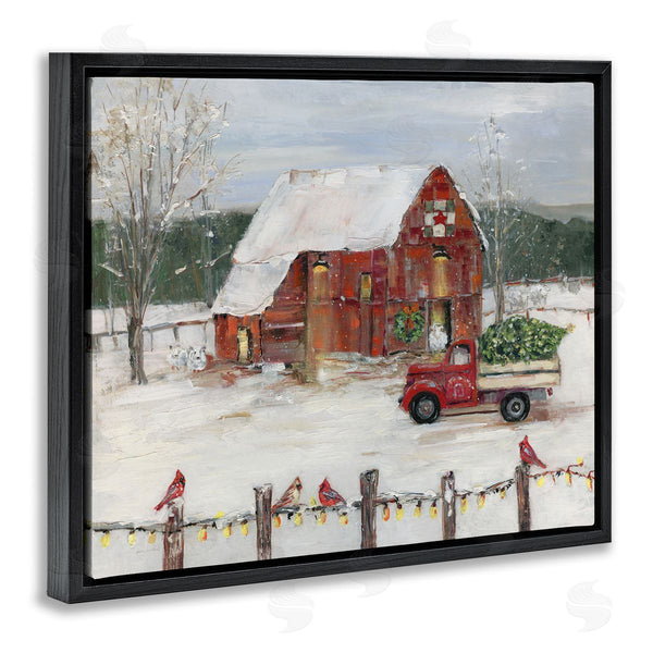 Stupell Industries Sally Swatland | Snowy Holiday Tree Farm Landscape Wall Art