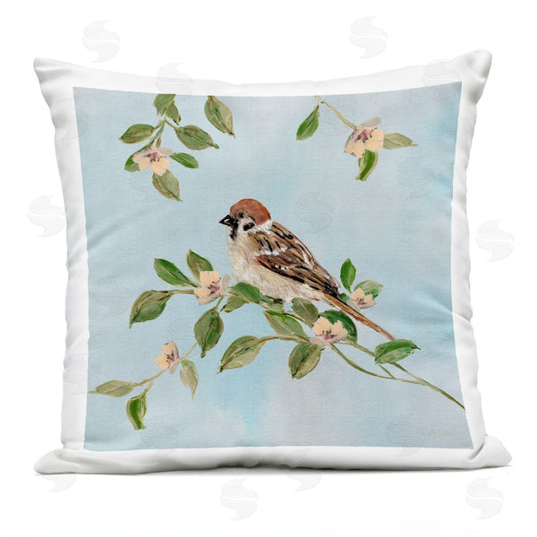 Stupell Industries Sally Swatland | Sparrow On Tree Branch Printed Throw Pillow