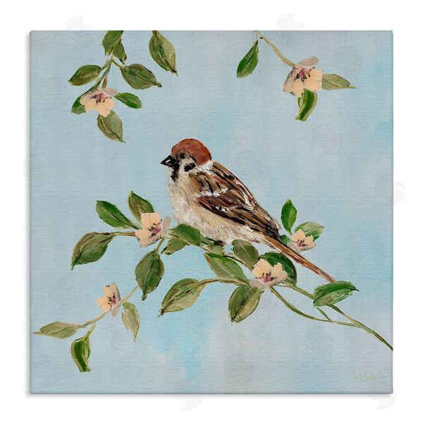 stupell industries Sally Swatland | Sparrow on Tree Branch