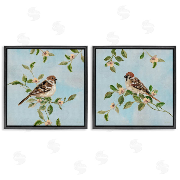 Stupell Industries Sally Swatland | Sparrow Upon Apple Blossoms