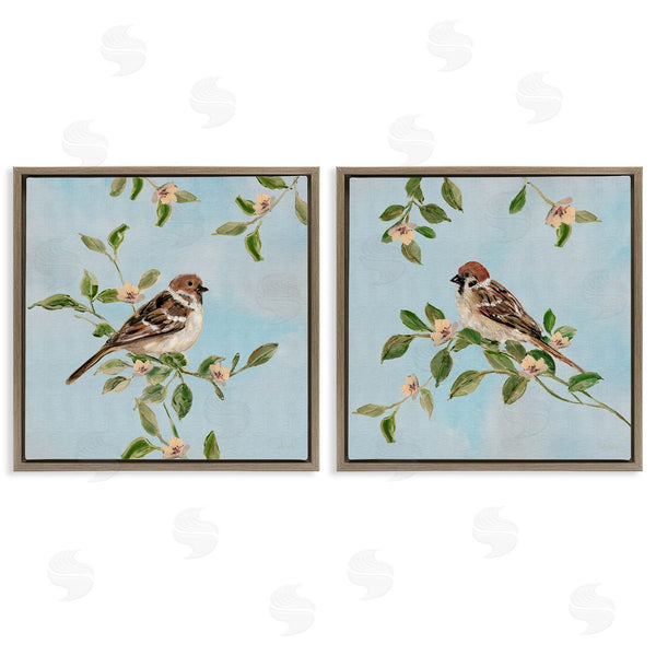 Stupell Industries Sally Swatland | Sparrow Upon Apple Blossoms