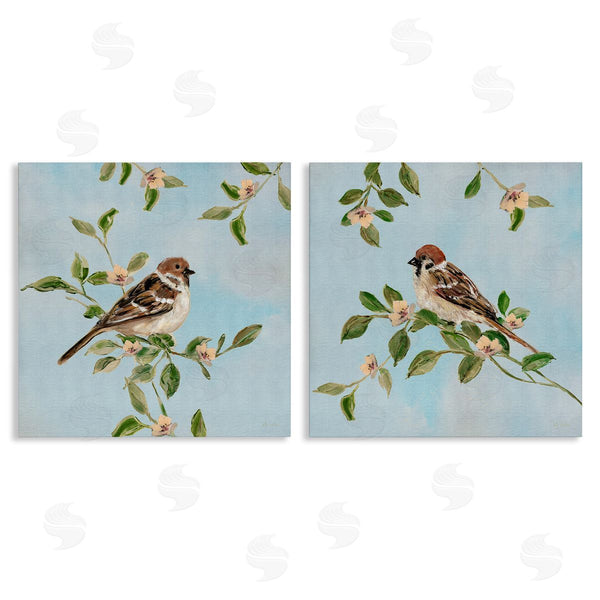 stupell industries Sally Swatland | Sparrow Upon Apple Blossoms