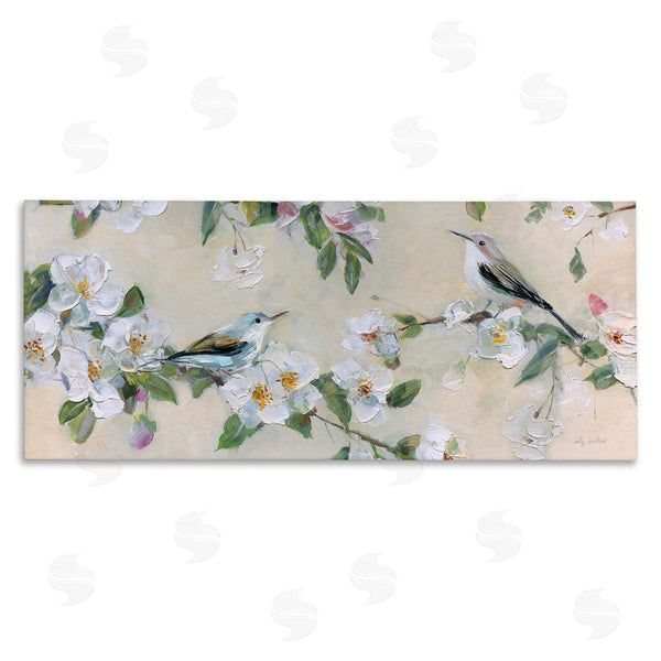 stupell industries Sally Swatland | Sparrows & White Apple Blossoms
