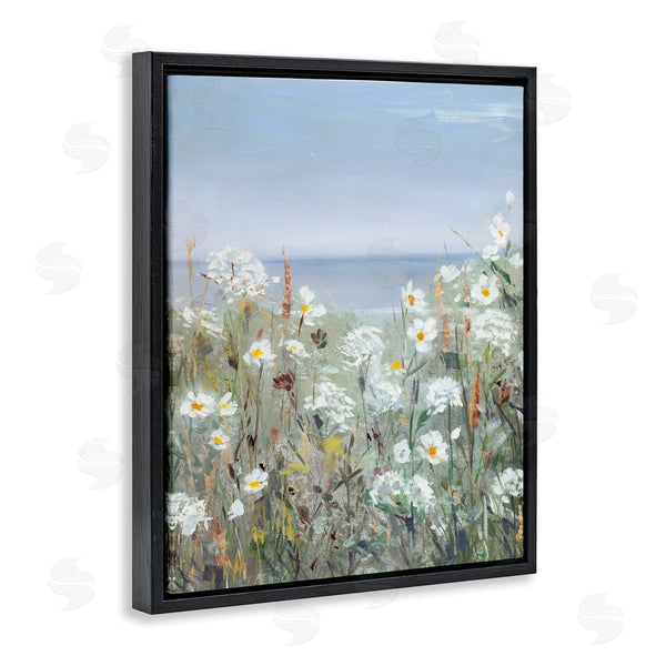 Stupell Industries Sally Swatland | Spring Daisy Flower Blooms Beachside Ocean View Wall Art