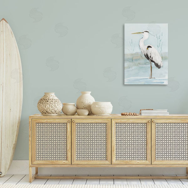Stupell Industries Sally Swatland | Standing White Egret Wall Art
